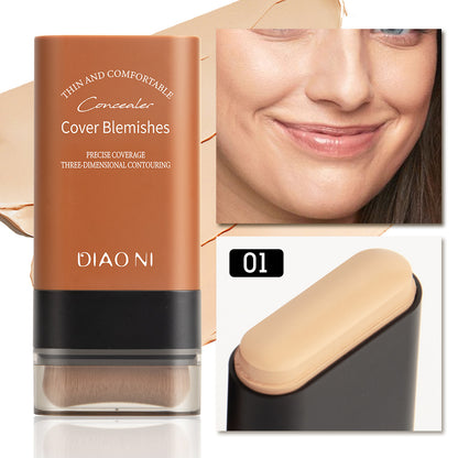 Velvet Matte Foundation Stick with Fine Brush