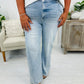 ⏰LAST DAY - HALF PRICE💥High Rise Vintage Wash Tummy Control Top Straight Leg Jeans