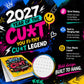 💥Early Bird Sale — 50% OFF🎁2027 Year of the Cunt Wall Calendar – Bold Graffiti Humor Calendar📆🌟