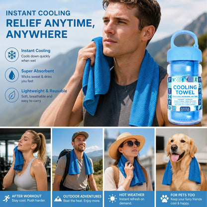 ⏰🔥Last Day Buy 1 Get 1 Free (Each only ￡3.49)🔥Absorbent Quick-Drying Gym Cooling Towels🧊