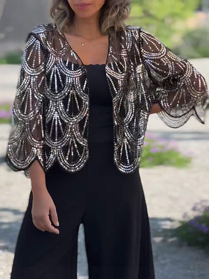 49% OFF✨2024 New Stylish sequined cardigan