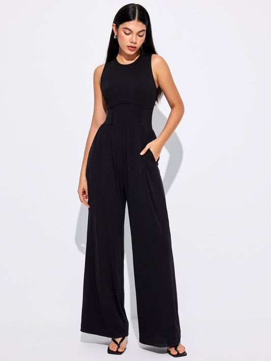 49% OFF🔥2024 SUMMER PRE-SALE🔥PLUS SIZE SLEEVELESS WIDE LEG JUMPSUIT