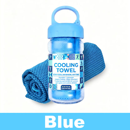 ⏰Last Day Buy 1 Get 1 Free❄💦Cold Sweat Towel You Can Use Anywhere, Anytime! Reusable Soft Absorbent Cooling Portable– UK Ready! 🇬🇧