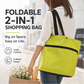 🔥HOT SALE 50% OFF🔥Buy 1 Get 1 Free🍉Foldable 2-in-1 Shopping Bag🛍️🍅