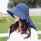 Women’s Wide Brim All-match Sun Hat with Neck Flap