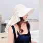 Women’s Wide Brim All-match Sun Hat with Neck Flap