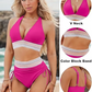 💃Vacation Sale 49% OFF💃High Waisted Tummy Control Color Block Bikini Sets