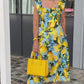 🍋2024 New Plus Size Lemon Printing Tunic Dress