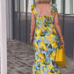 🍋2024 New Plus Size Lemon Printing Tunic Dress