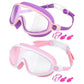 🔥LAST DAY – ONLY £9.99!!🏆#1 Bestselling🏊‍♀️HD children's large frame waterproof and anti-fog swimming goggles