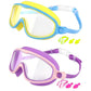 🔥LAST DAY – ONLY £9.99!!🏆#1 Bestselling🏊‍♀️HD children's large frame waterproof and anti-fog swimming goggles