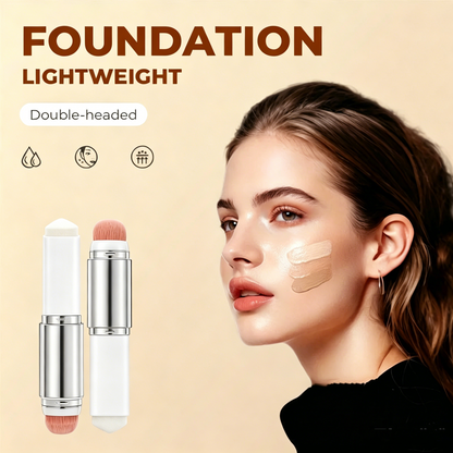 🎁 LAST DAY — BUY 1 GET 1 FREE! 🎉 Korean Colour-Changing Foundation Stick with Detachable Brush