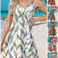 💖LAST DAY SALE 50% OFF💖Summer Printed V-Neck Sleeveless Beach Dress