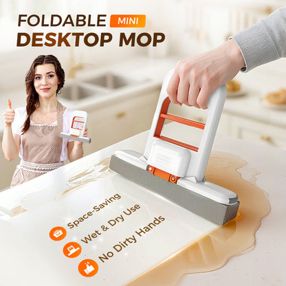 🧹LAST DAY SALE  £7.99!!⚡50K+ SOLD💕Mini Portable Self-Squeezing Mop✨Hands-Free Compact Cleaning Mop
