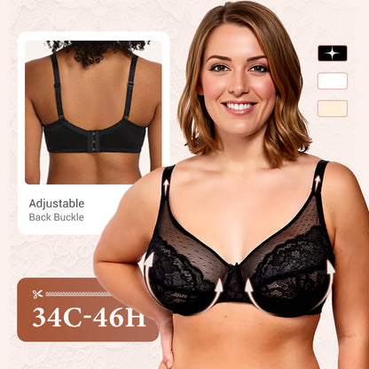 🏆 LIMITED-TIME 50% OFF! 💐Minimal lace bra with full coverage👙