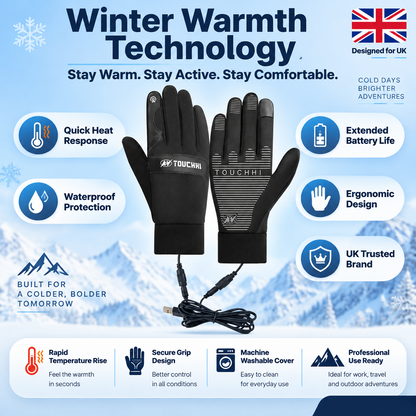 🥳2026 HOT SALE🥳💞50K+ SOLD! 🧤🔥 50% OFF! USB Heated Winter Gloves – warm polyester, textured grip, M–XL sizes. Keep hands cosy for cold-weather walks, cycling & outdoor adventures! 🛡️✅