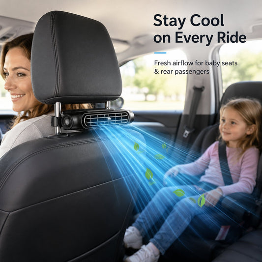 🔥LIMITED SALE 50% OFF!!🚗 3000mAh Rechargeable Cordless Car Seat Cooling Fan with 3-Speeds❄️