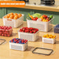 🥳2026 HOT SALE🥳💞50K+ SOLD!🧊🧺 50% OFF! 3-PC Fruit Container Set – Stop soggy fruit! Removable colander keeps produce crisp & fresh for days. Your fridge’s best friend. 🍓✨