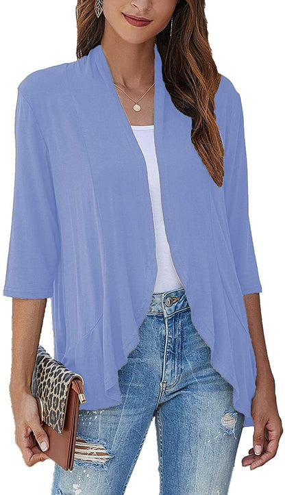 🧥 50% OFF NOW! 🔥 Women's Casual Lightweight Open Front Cardigan – Breezy, versatile & perfect for layering over any outfit for a chic summer look 🌸