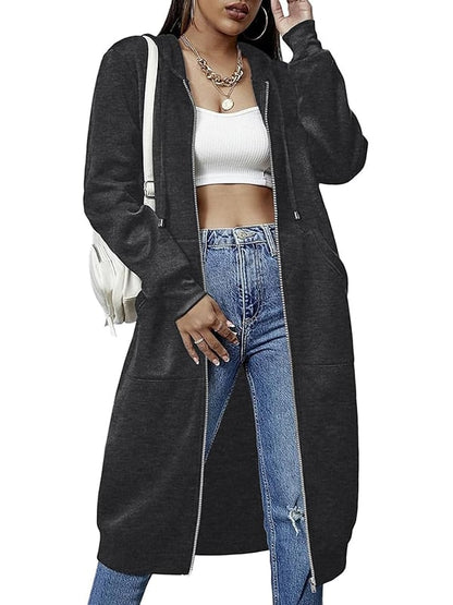 🥳Hot Sale🔥This Week Special Price £12.99 !!🔥Women Casual Zip up Fleece Hoodies