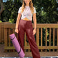 49% OFF⏰HOT SALE-WOMEN'S HIGH WAIST STRETCH CASUAL YOGA WIDE LEG PANTS