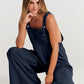 🔥BUY 2 FREE SHIPPING✈️💝Women's Sleeveless Wide Leg Jumpsuit with Pockets