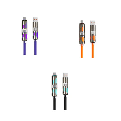 🔥2025 New Arrive🔥 -📲4-in-1 USB Charging Cable mFish fast charging MAX 240W⚡