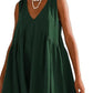 2024 Women's Summer V-Neck Sleeveless Mini Dress (With Pockets)