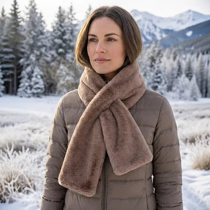 ❄️Cozy Winter Special Price:£9.99!!!💥🎁Cozy Scarf with Hidden Pocket – Warm, Soft & Secure Zipper🧣
