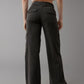 2024 New Plus Size Linen-Blend Wide-Leg Cargo Pant