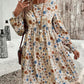 🎁Hot Sale 49% OFF🎄Women's French elegant style printed lantern sleeve dress