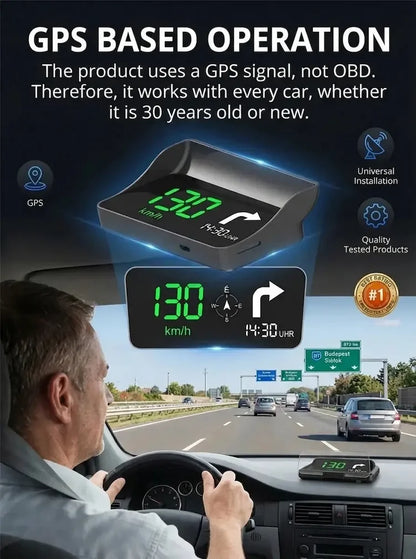 🔥50% Off Hot Sale🚗Head-Up Display (HUD) Car GPS Digital Speedometer🖥️