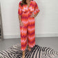 🔥BUY 2 GET 10% OFF💝Wide leg V-neck casual printed jumpsuit