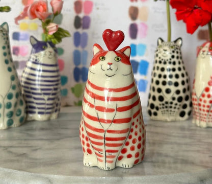 🌺Polka Dot Cat Vase