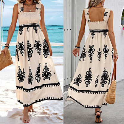 2024 New🔥Holiday style printed long dress