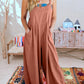🔥BUY 2 FREE SHIPPING✈️💝Women's Sleeveless Wide Leg Jumpsuit with Pockets