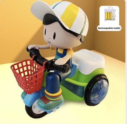 😍Last Day Sale 49% OFF💥 Stunt Spin Dance Tricycle Electric Toy with Sound Music Light Toy