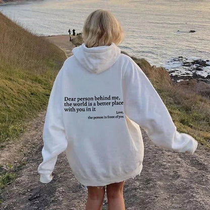 🏆LAST DAY SALE 50% OFF!!💝'Dear Person Behind Me' Sweatshirt🎉Buy 2 Get Free Shipping✈️