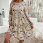 🎁Hot Sale 49% OFF🎄Women's French elegant style printed lantern sleeve dress