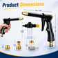 💪LAST DAY BUY 2 GET 1 FREE!!🏆Upgraded High-Pressure Water Jet Gun💦Ergonomic Grip • Booster Nozzle • Hose Included-Powerful Car Wash🚗 Garden Watering🌻Effortless to Use!👍🇬🇧
