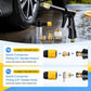 💪LAST DAY BUY 2 GET 1 FREE!!🏆Upgraded High-Pressure Water Jet Gun💦Ergonomic Grip • Booster Nozzle • Hose Included-Powerful Car Wash🚗 Garden Watering🌻Effortless to Use!👍🇬🇧