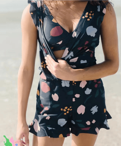 🔥2025 NEW SALES - 50% OFF🔥🔥Swim Romper Built-in Bra