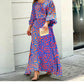 Free Shipping - Women's Print Top & Maxi Skirt Set