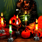 🔥BUY MORE SAVE MORE🥳Each Only ￡8.99!!!💀Solar Powered Skull Candle Light