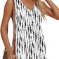 💜LAST DAY PROMOTION - 49%OFF💜Women's Print Flowy Sleeveless V Neck Peplum Tank Tops