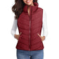 💖HOT SALE 50% OFF✨️Womens Sleeveless Zip Up Puffer Vest💗-Cozy Without Bulk