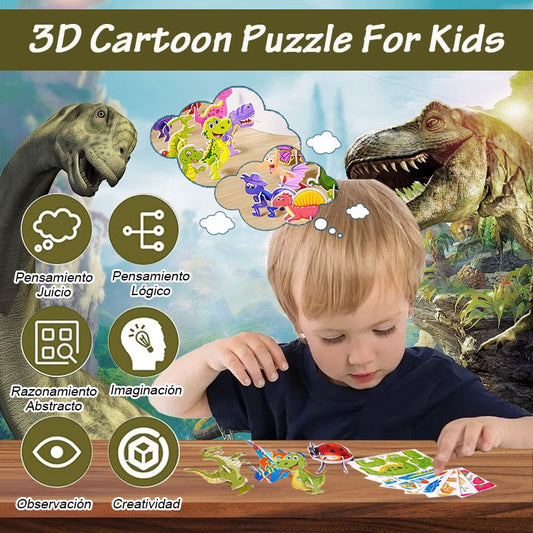 💥BUY 1 GET 1 FREE TODAY💥2024 Educational 3D Cartoon Puzzle(🔥Add 2 items to the shopping cart to enjoy automatic discounts)