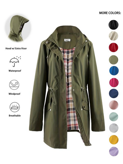 🔥HOT SALE 50% OFF🧥💦Womens Chic. Lightweight. Waterproof Jacket🍃-Unleash Style and Durability in Any Storm!