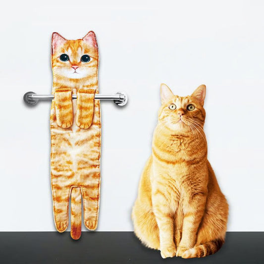 🎁Christmas Gift Sale-Up to 49% OFF🎄🎅✨😺Cute Cat Hand Towel🐾
