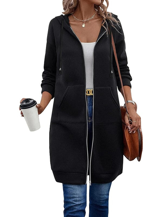 🥳Hot Sale🔥This Week Special Price £12.99 !!🔥Women Casual Zip up Fleece Hoodies